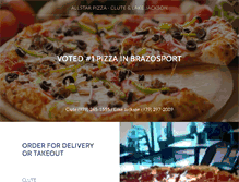 Tablet Screenshot of allstarpizzarocks.com